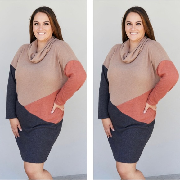The More The Merrier Color Block Sweater Dress - Picture 4 of 5